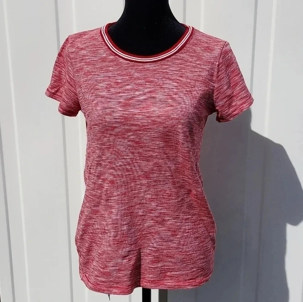 Madewell Striped Red & White Womens Blouse XXS